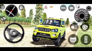 Mahindra yellow scorpio 400 speed driving test  Indian car simulator 3d [upl. by Nissie]