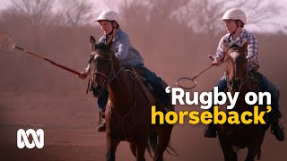 Polocrosse – rugby on horseback 🏉🐎  Back Roads  ABC Australia [upl. by Ellissa]