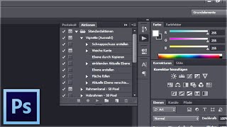 PHOTOSHOP  Schneller Arbeiten mit Aktionen [upl. by Virginie]