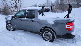 Ford Maverick AWD with Blizzak tires in the snow [upl. by Phillip]