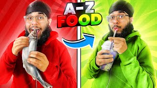 CHAPATI CHALLENGED ME TO AZ EATING CHALLENGE [upl. by Ahsinad]