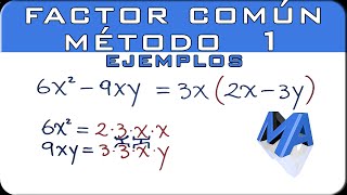 Factor comun metodo 1  Ejemplos [upl. by Scoter]