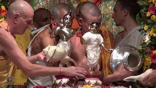 Mayapur Janmashtami Maha Abhishek 2018 [upl. by Inaffets]