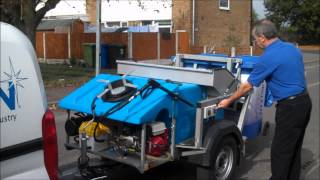 Morclean Wheelie Bin Wash Machine 20142015 Model Demonstration Cleaning [upl. by Asin]