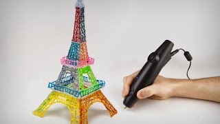 بعد تقنية الطابعات ثلاثية الأبعاد  قلم الرسم ثلاثي الأبعاد من شركة 3Doodler الخرافي [upl. by Fischer]