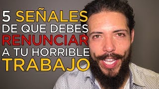 5 Señales De Que Debes Renunciar A Tu Trabajo CaminoDelAlfa ForjandoAcero [upl. by Jary346]