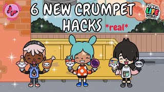 6 New Crumpet Hacks  Toca Crumpets in 2022  Toca Boca Free Hacks  Toca Life World TOCA GIRLZ [upl. by Beach]