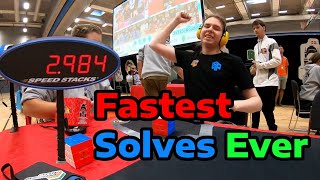 TOP 20 FASTEST RUBIKS CUBE SOLVES IN HISTORY [upl. by Hsizan]