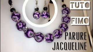 Tuto Bjou Fimo  Parure Jacqueline [upl. by Rodrique]