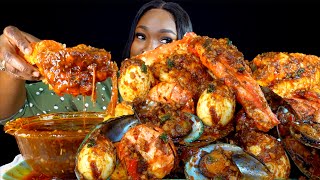 KING CRAB SEAFOOD BOIL MUKBANG  DESHELLED  SEAFOOD BOIL MUKBANG  Seafood  Mukbang [upl. by Iover]