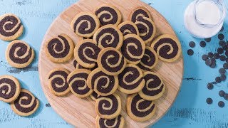 Vanilla Chocolate Swirl Cookies Recipe [upl. by Otrevogir]