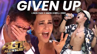 Simon Cowell Cries to Hear His Incredible Voice Singing Linkin Park Songs  American Got Talent 2023 [upl. by Anton]