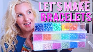 LETS MAKE VSCO BRACELETS TOGETHER HOW TO MAKE BEADED BRACELETS FALL 2020  Kellyprepster [upl. by Orofselet]