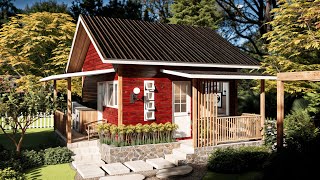 Cozy Retreat 5x6m Tiny House Living 30 sqm [upl. by Elocin]