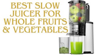 Cold Press Juicer Review 2024 Best Slow Juicer for Whole Fruits amp Vegetables [upl. by Atiner]