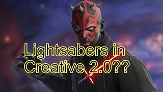 This map gives you Lightsabers creative ad lightsaber fortnite [upl. by Rehc]