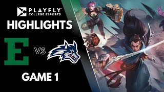 AATROX VS LUCIAN TOP LANE  Eastern Michigan vs Stony Brook  LOL Highlights  Playfly Game 1 [upl. by Sivaj]