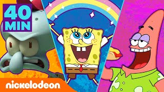 SpongeBob Koralowy obóz i Patryk Rozgwiazda Show  Godzina kultowych momentów  Nickelodeon Polska [upl. by Ahcire]