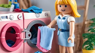 Playmobil Lara macht Hausarbeit Ein lustiger Tag voller Ordnung [upl. by Ahseryt775]