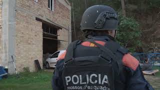 Los Mossos d’Esquadra desmantelan cinco invernáculos con 5000 plantas de marihuana en Benifallet [upl. by Nivlac]