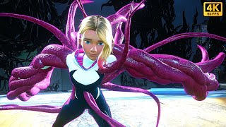 Gwen Stacy with pink symbiote abilities fights Fallen Venom in SpiderMan 2 [upl. by Kassaraba549]