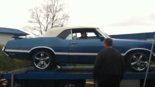 1971 Olds 442 Dyno run mishap [upl. by Kloman]