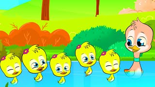 Five Little Ducks Went Out One Day  littlestarstvkidssongs Nursery Rhymes amp Kids Songs kidssongs [upl. by Tait]