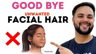 How to Remove Facial Hair Naturally  Remove Unwanted Facial Hair [upl. by Dumah]