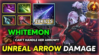 UNREAL ARROW DAMAGE By Whitemon Drow Ranger 28Kills With Silver Edge  Butterfly Build 737d DOTA 2 [upl. by Esinyt]