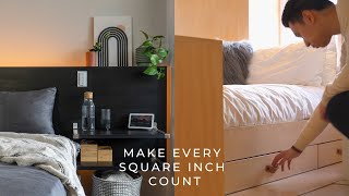 12 Genius Storage Tricks For Small Bedrooms [upl. by Noirred809]