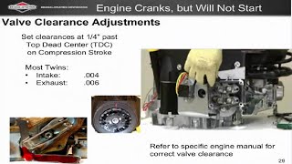 How to Adjust Valves on a Briggs amp Stratton Twin Cylinder Engine [upl. by Dari]