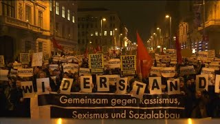 Wien Proteste gegen den Akademikerball [upl. by Muiram]