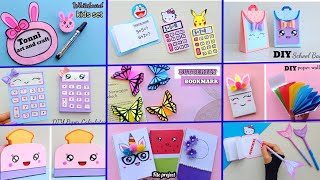 9 EASY CRAFT IDEAS  School Craft Idea DIY Craft School hacks Origami craftpaper mini gift idea [upl. by Eide37]