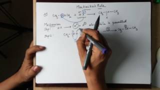 Markonikov rule mechanism in easy steps by Seema Makhijani [upl. by Imoyn200]