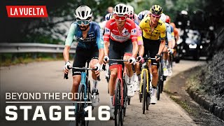 Epic GC fight on slopes of Lagos de Covadonga in Stage 16 of Vuelta  Beyond the Podium  NBC Sports [upl. by Belding]