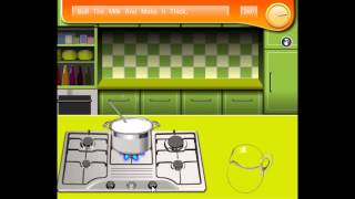 cooking game videoSaras Cooking Class Homemade Strawberry Ice Cream [upl. by Grosz]