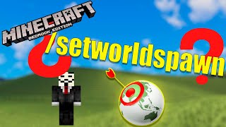 setworldspawn  Tutorial Comandos Minecraft Bedrock [upl. by Lyudmila]