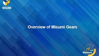 Overview of MISUMI Gears [upl. by Argile67]