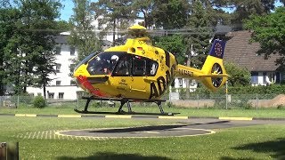 RTH Christoph 10 ADAC Luftrettung Wittlich startet an Uniklinik Bonn am 270517 [upl. by Norehc140]