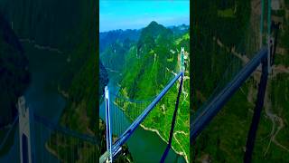 Kaizhou Lake Bridge  the fourth largest mountain canyon type suspension bridge in Asia开州湖特大桥 [upl. by Ahsercul]