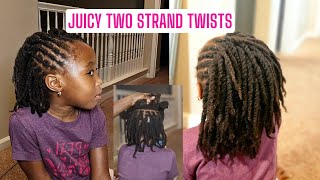 Kids protective styles Two strand twists [upl. by Emogene]