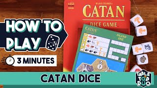 How to Play Catan Dice in 3 Minutes Catan Dice Rules [upl. by Leugar]