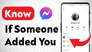 How to Know If Someone Added You on Messenger Updated [upl. by Anicnarf]