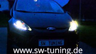 Ford Fiesta Mk7 JA8 0812 SWLight Scheinwerfer by SWTuningde [upl. by Ardnuyek568]