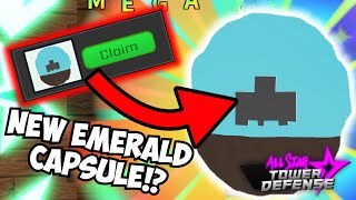 New Nested  Emerald Capsule has WHAT INSIDE All Star Tower Defense Leaks [upl. by Chariot]