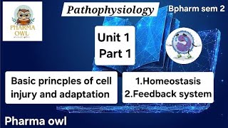 UNIT 1 PART 1 HOMEOSTASIS ADAPTATION FEEDBACK SYSTEM  pathophysiology  Bpharm 2nd sem [upl. by Epilihp597]