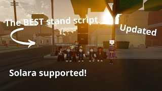 The BEST stand script solara supported Updated da hood 2024 [upl. by Gnen]