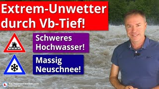 Extreme Unwetterlage durch Dauerregen Schweres Hochwasser möglich [upl. by Rus465]