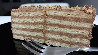 Keks torta sa čokoladom i orasimaCAKE WITH CHOCOLATE AND WALNUTS [upl. by Shauna421]