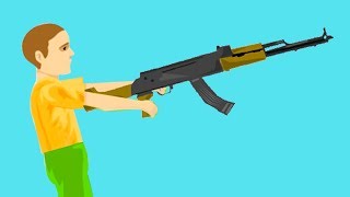 4 YEAR OLD KID WITH A GUN Happy Wheels 88 [upl. by Sewellyn748]